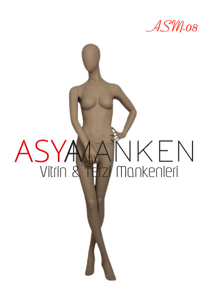 ASM-08 Ten Rengi Polyester Kadın Boy Manken