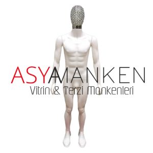 ASYT-48 Plastik Erkek Boy Manken Tel Kafalı