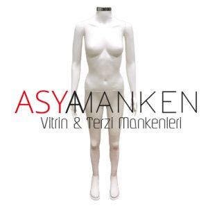 ASM-206 Plastik Kadın Boy Kafasız Metal Kapaklı