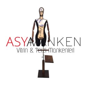 Kadın Erkek Fiber Ahşap Kollu Aynalı Kumaş