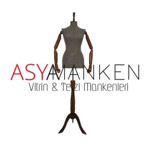 Kadın Terzi Plastik Keten Kumaş Ahşap Kollu